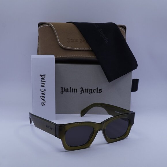 Palm Angels PERI089 BODIE 5907 Square Sunglasses - Light Green/Dark Grey - Picture 1 of 9